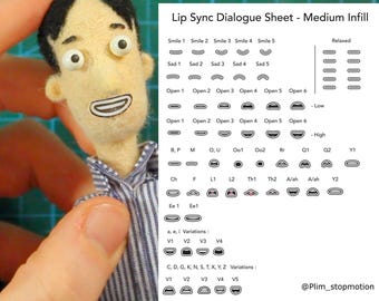 Stop motion Lip Sync Mouths for Animating and Exposure Pages (Digital Files)