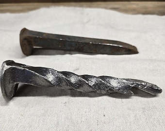 Authentic Forged Railroad Spike Bottle Opener with a Twist!