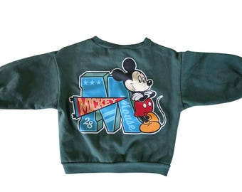 Sudadera de manga larga verde de Mickey Mouse de Disney para bebé, talla 18 M