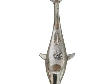 Davco Vintage Silber Delfin Flaschenöffner Barware Silber Finish Nautisch