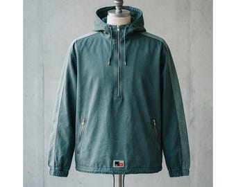 Nike Est. 1971 vintage l-anorakjack met capuchon en halve rits Y2K heren