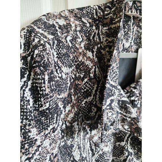 Soft Surroundings Viper Python Print Jacket VTG W… - image 11