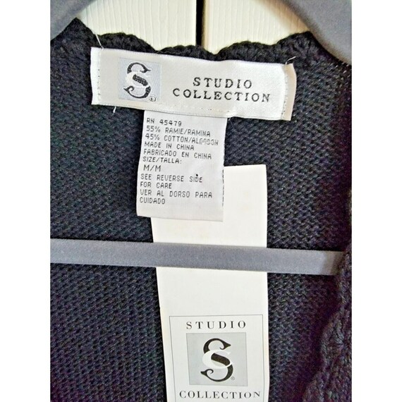 Studio Collections Patchwork Beaded Cotton Vest B… - image 6