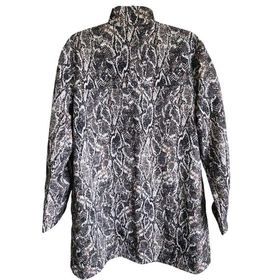 Soft Surroundings Viper Python Print Jacket VTG W… - image 2