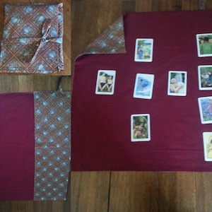 The Tarot Traveler - Lotus Blossom; Tarot cloth, Divination cloth, Altar cloth, Pagan, Wiccan