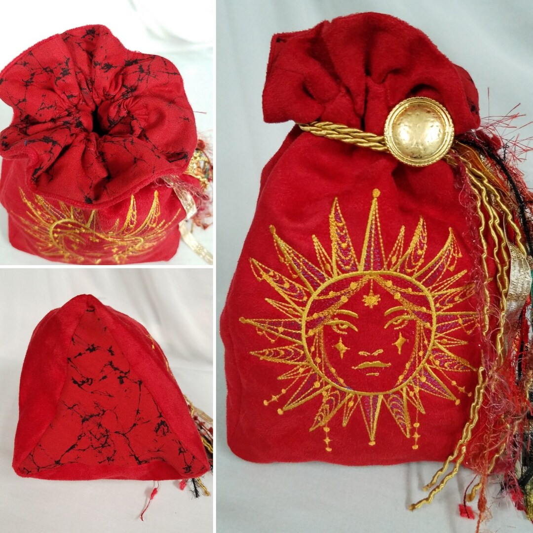 Large Tarot Bag Lady Solara Tarot Card Bag Tarot Bag Etsy