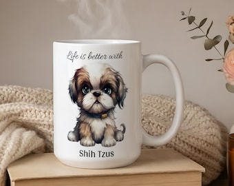 Shih Tzu Lover Mug, Gift for Dog Mom or Dad