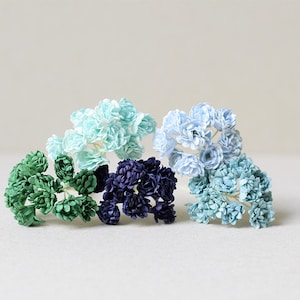 10 mm / 50 gemischte Farbe Papierblumen , Schleierkraut Papierblumen