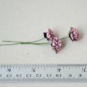 15 mm / 10 purple paper flowers , gypsophila paper flowers image 5