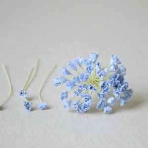 5 mm 50 Blaue Papierblumen, Schleierkraut (C170)