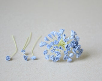 5 mm 50 Blue   Paper Flowers , Gypsophila  Paper Flowers  (C170)