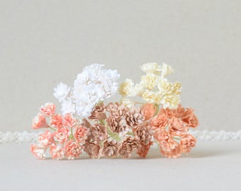 10 mm   / 50   Mixed colors of  Paper  flowers , Gypsophila  paper  flowers , Baby's breath paper flowers