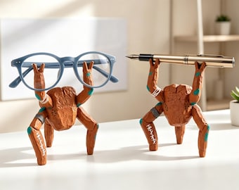 Rocky Figurine Sci Fi Desk Decor, 3D Printed Movie Authentic Glasses/Pencil Holder,  Project Hail Mary, Reader Gift,Teacher Gift