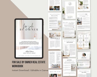 FSBO Arbeitsbuch | Bearbeitbarer Canva Guide (Digitaler Download)