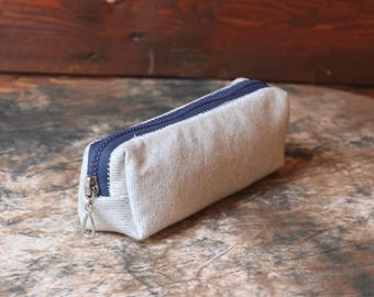 Recycled Fabric Pencil Case / Makeup Bag