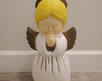 VTG Grand Venture 18" Praying Angel Christmas Nativity Blow Mold 1999 Yard Decor