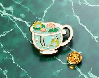 Cute Animal Frog Enamel Pin Cat lover Kawaii/Ramune/Cute