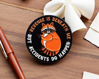 Emaille pin wasbeer badge reversspeld kawaii/schattig/verjaardag/vriend