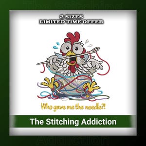 ¿Quién me dio la aguja? - Diseño de bordado a máquina