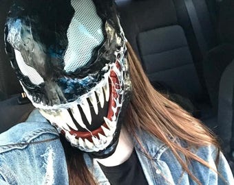Máscara de Venom / Casco de Venom / Cosplay de Venom