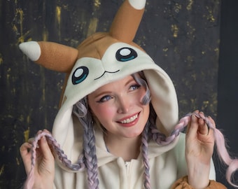 Kigurumi de hurón a rayas personalizado (mono para adulto, pijama)