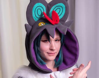 Kigurumi de murciélago gris personalizado (onesie para adultos, pijama)