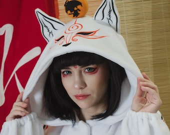 Kigurumi de lobo blanco personalizado (mono para adulto, pijama)
