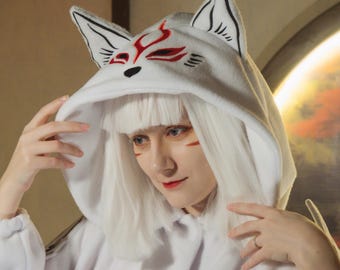 Kigurumi de perro blanco personalizado (mono para adulto, pijama)