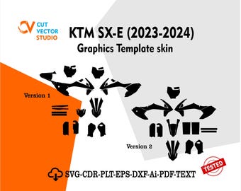 KTM SX-E  2023-2024 Graphics Template Skin