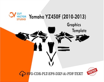 Yamaha YZ450F (2010-2013) Graphics Skin Template