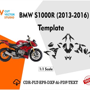BMW S1000R 2013-2016 Vector Template Graphics