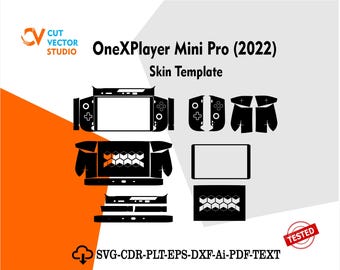 OneXPlayer Mini Pro (2022) Vector Templete File Skin Die Cut Layout