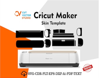 Cricut Maker Skin Vektor Vorlage Datei Skin sterben Schnitt-Layout