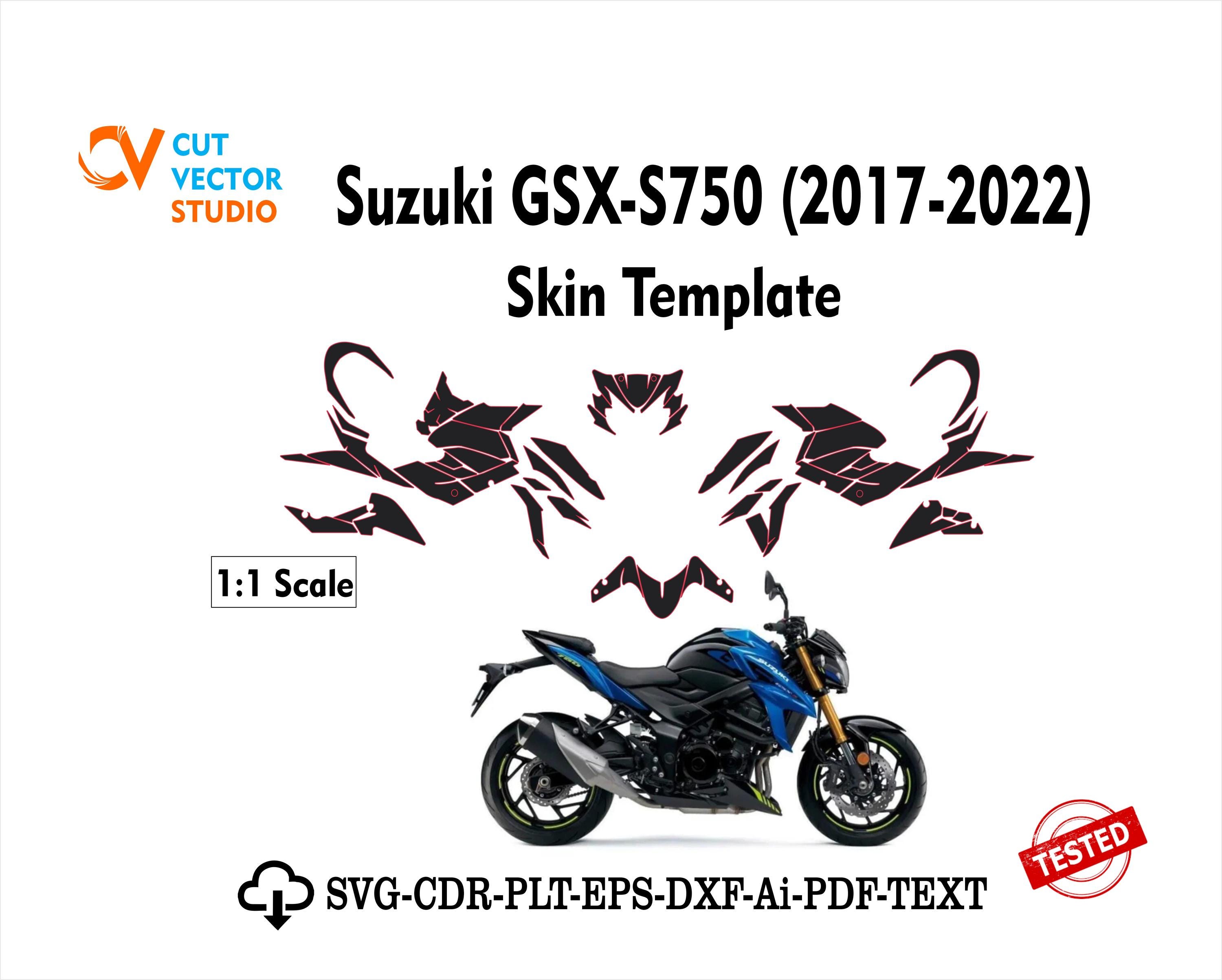 Suzuki GSX‑S750 2017–2022 Skin Vector Template - Etsy