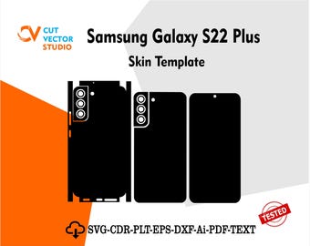 Samsung Galaxy S22 Plus Skin Vector Template File Skin Die Cut Layout ...