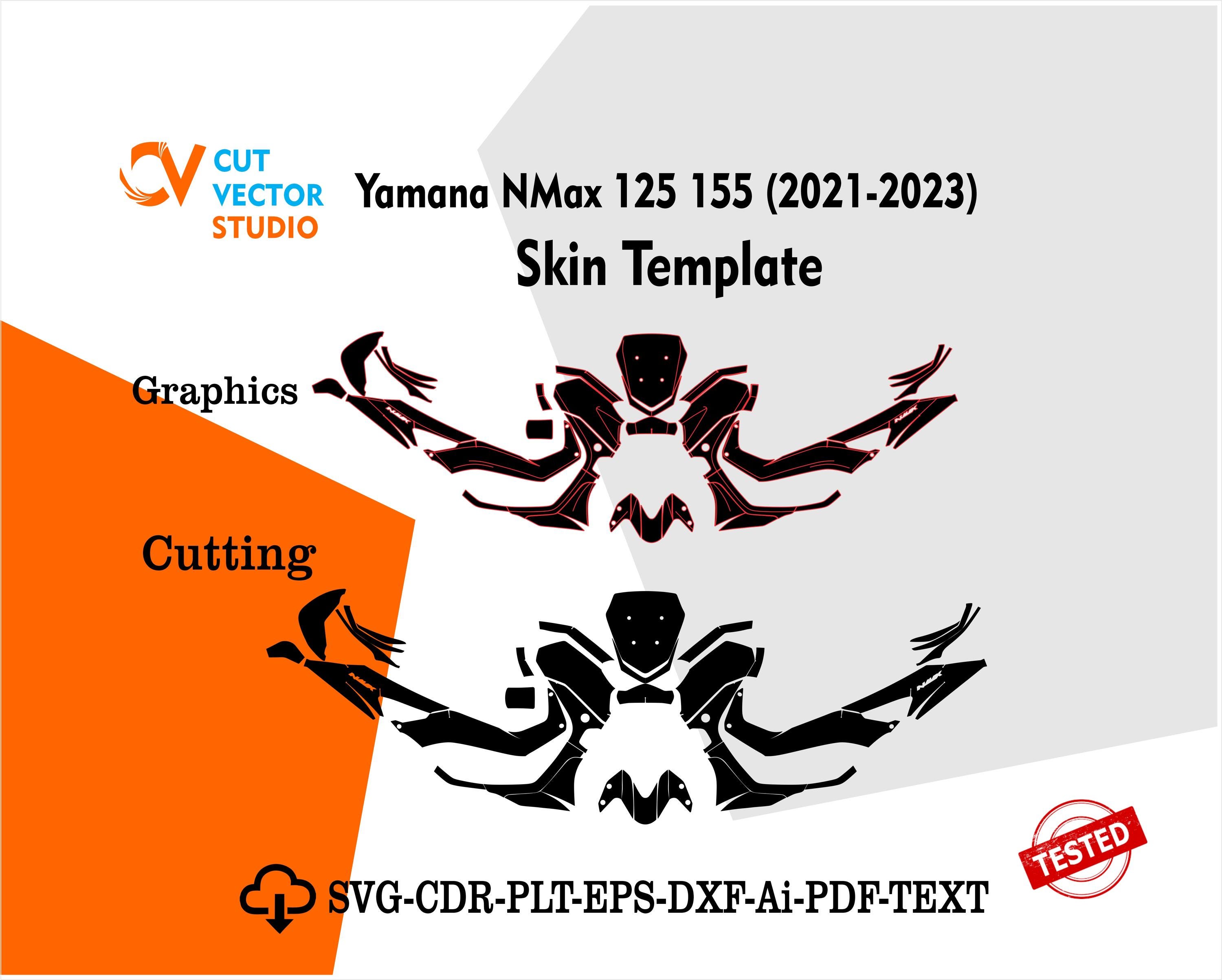 Yamaha NMAX 125 155 2021-2023 Wrap Template Scooter Decal Kit