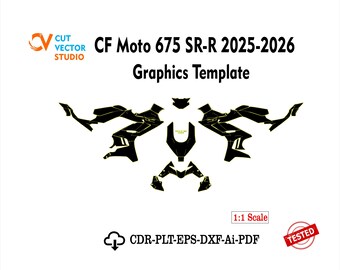 CF Moto 675 SR-R 2025-2026 Template Vector
