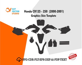Plantilla gráfica para Honda CR125/CR250 (2000-2001)