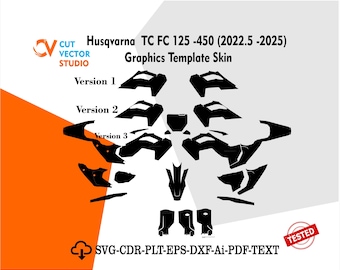 Plantilla gráfica para Husqvarna TC FC 125-450 (2022.5-2025)