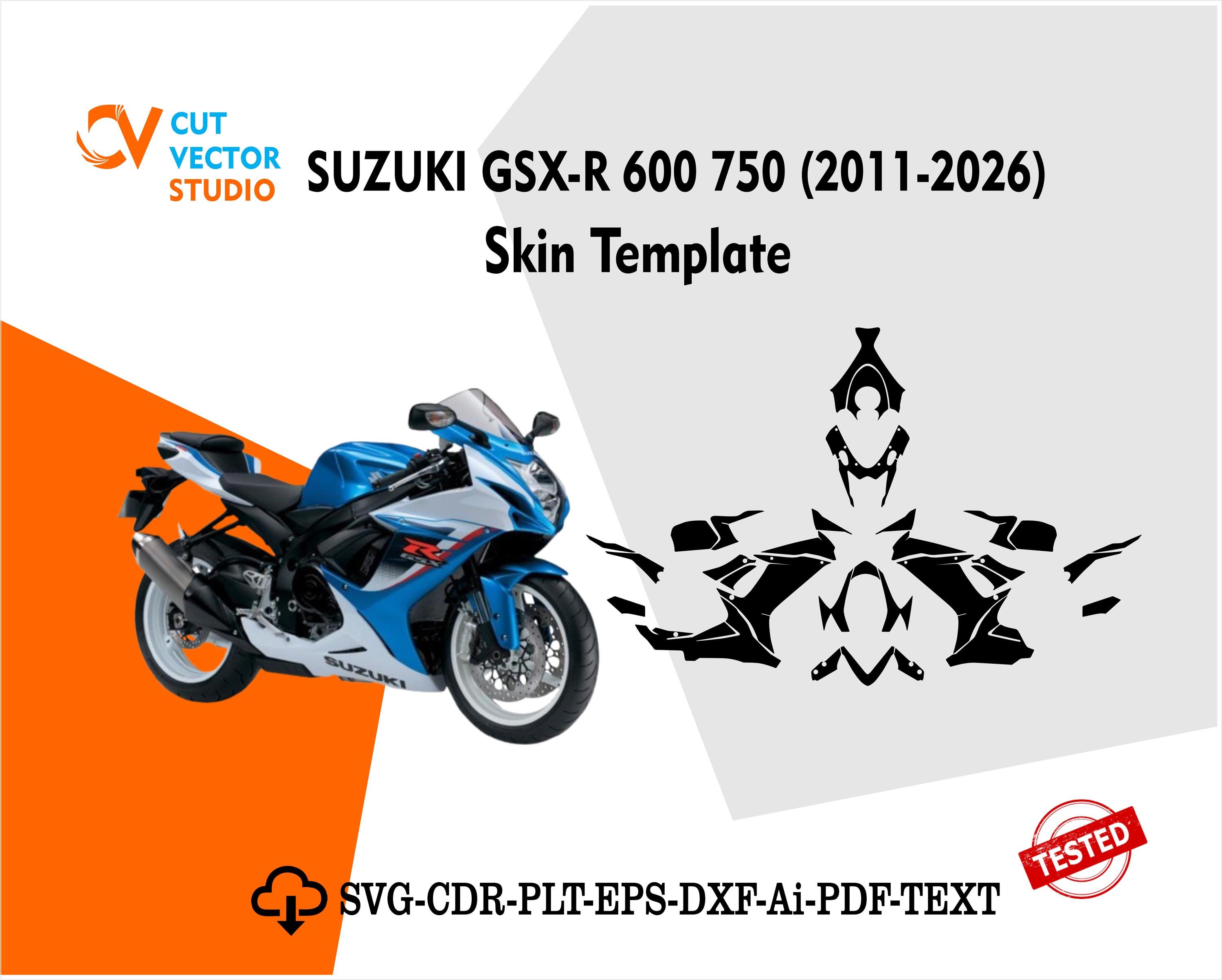 Suzuki GSX-R 600 750 2011-2026 Wrap Template DIY Bike Skin - Etsy