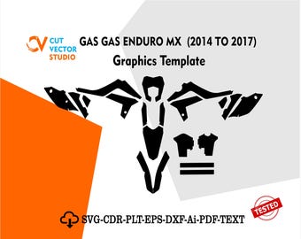 GasGas Enduro MX 2014-2017 Graphics Skin Template
