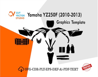 Plantilla de diseño gráfico para Yamaha YZ250F (2010-2013)
