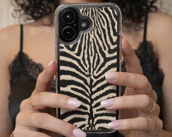Zebramönstrat iPhone-skal, Neutralt djurmönstrat fodral