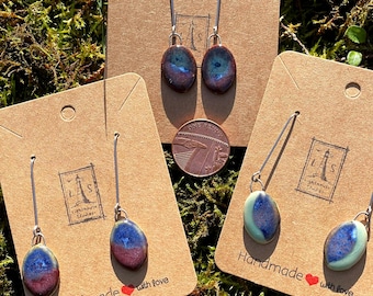 Handmade Ceramic Drop Earrings