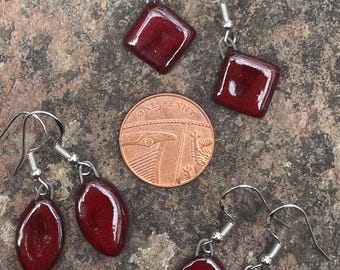 Handmade Ceramic Drop Earrings