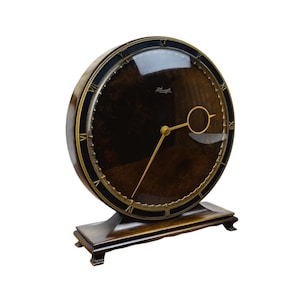 50s Wood＆Brass clock Kienzle 1950's Clock - Etsy