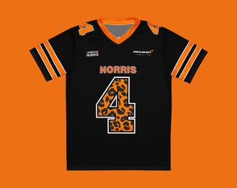 Lando Norris McLaren voetbalshirt, McLaren F1-shirt, F1-kleding, McLaren cadeau, F1-T-shirt, Lando Norris-outfit, Formule 1-merchandise, F1-cadeau