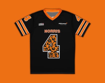 Lando Norris McLaren voetbalshirt, McLaren F1-shirt, Formule 1-merchandise, F1-kleding, McLaren-cadeau, F1-T-shirt, Lando Norris-outfit, F1-cadeau