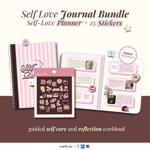 Self Help Workbook • Shadow Work Journal • Digital Planner Stickers • Gratitude Journal • Printable Planner Sticker Sheet