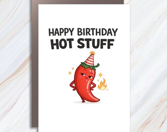 Tarjeta de felicitación de feliz cumpleaños, divertida tarjeta de cumpleaños para él BC95